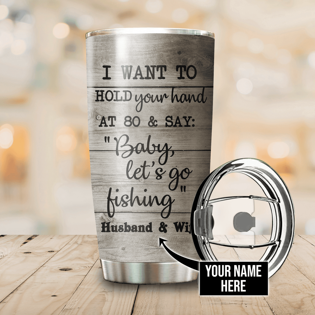 Fishing Couple Personalized 20 Oz Tumbler For Travel Gifts