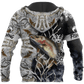 Trout Salmon Ice Fishing Graphic – 3D Hoodie