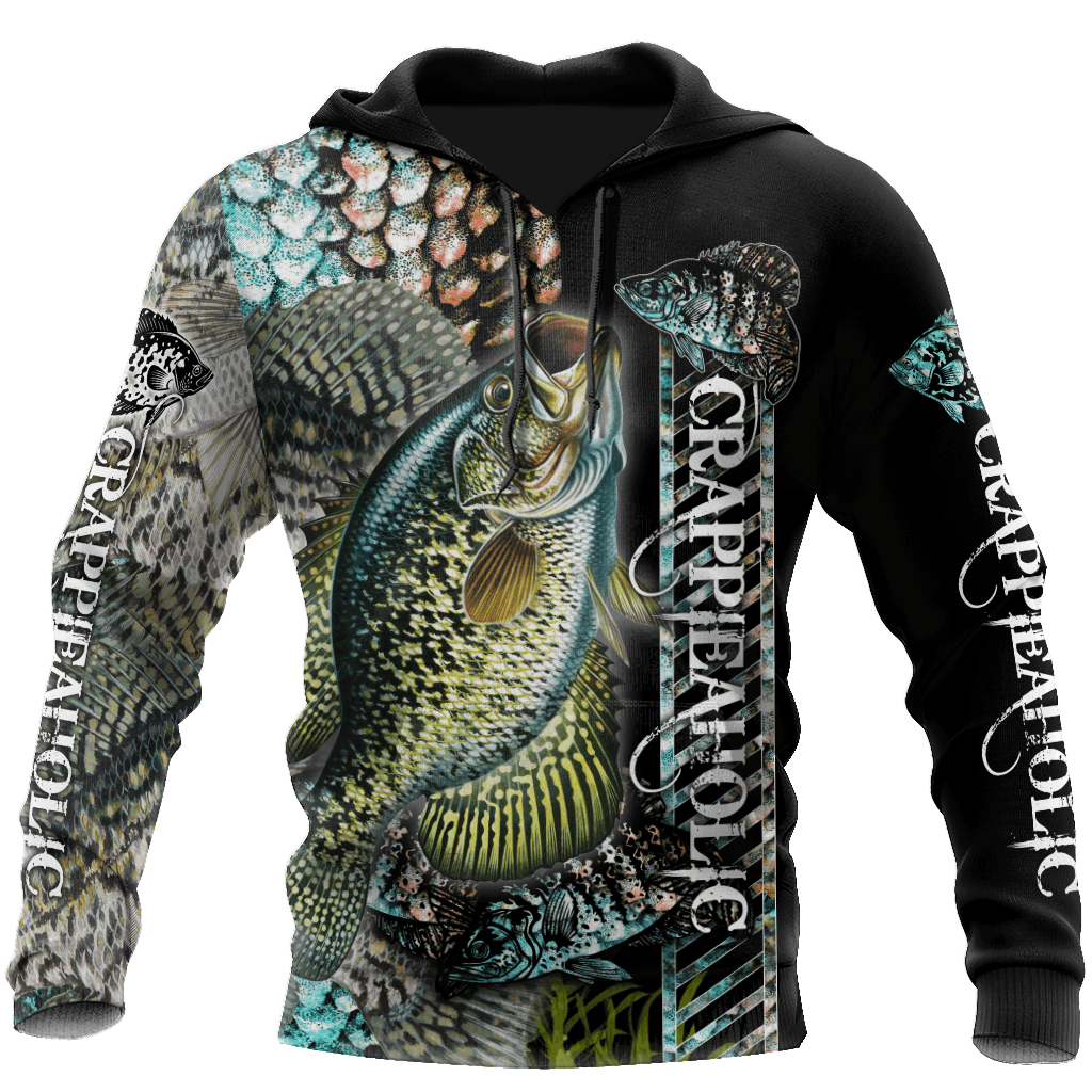 Collection Fishaholic Crappie Fishing Camo – 3D Hoodie
