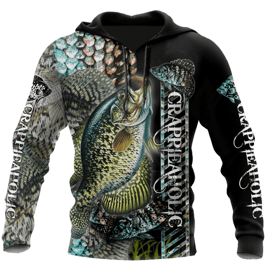Collection Fishaholic Crappie Fishing Camo – 3D Hoodie