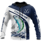 Bonefish Fishing Graphic – 3D Hoodie