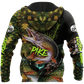 Northern Pike On Skin Fishing Graphic – 3D Hoodie