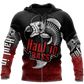 Haul In Bass Fishing Red Reaper Graphic – 3D Hoodie