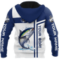 Custom Name Tuna Fishing Team Catch And Release Graphic – 3D Hoodie