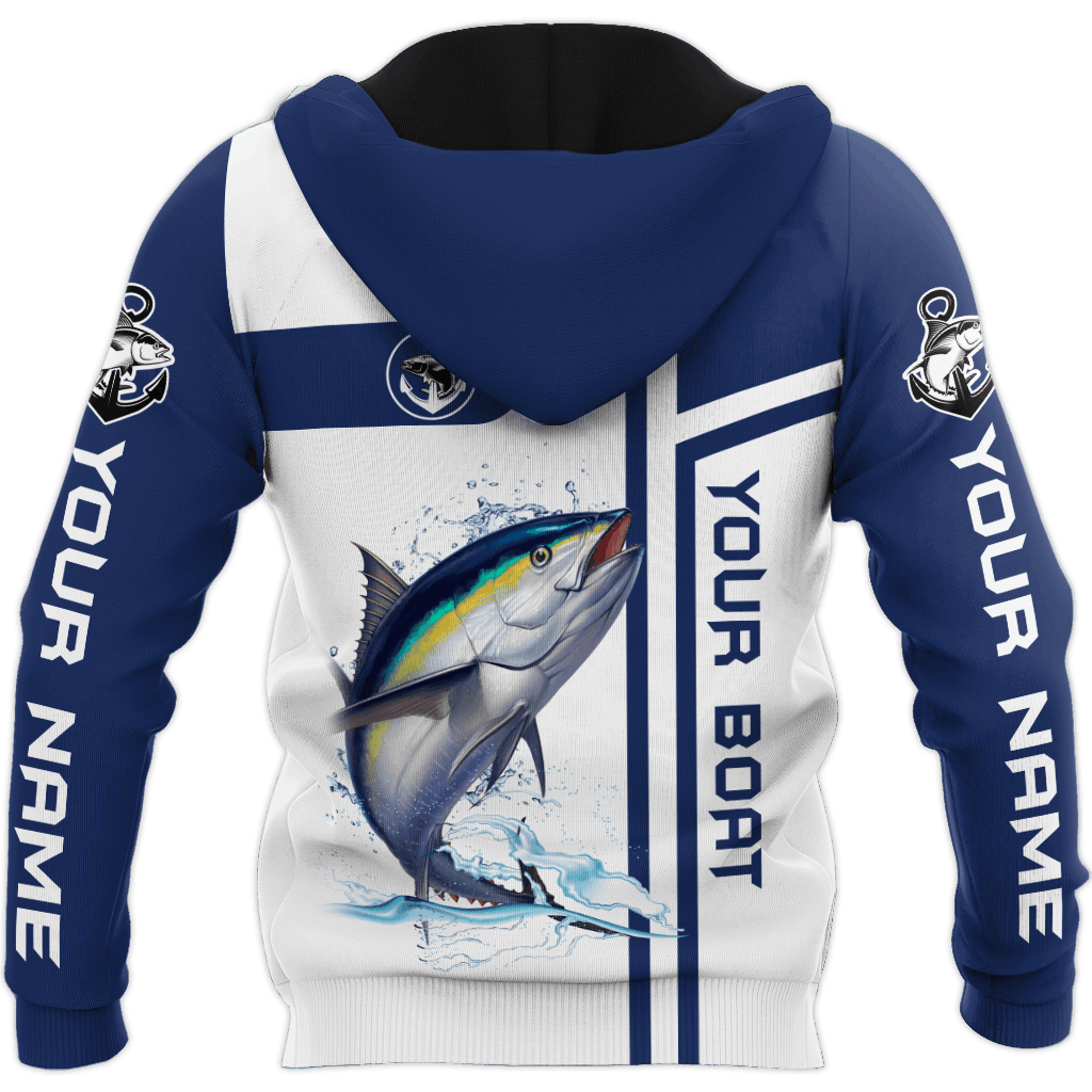 Custom Name Tuna Fishing Team Catch And Release Graphic – 3D Hoodie
