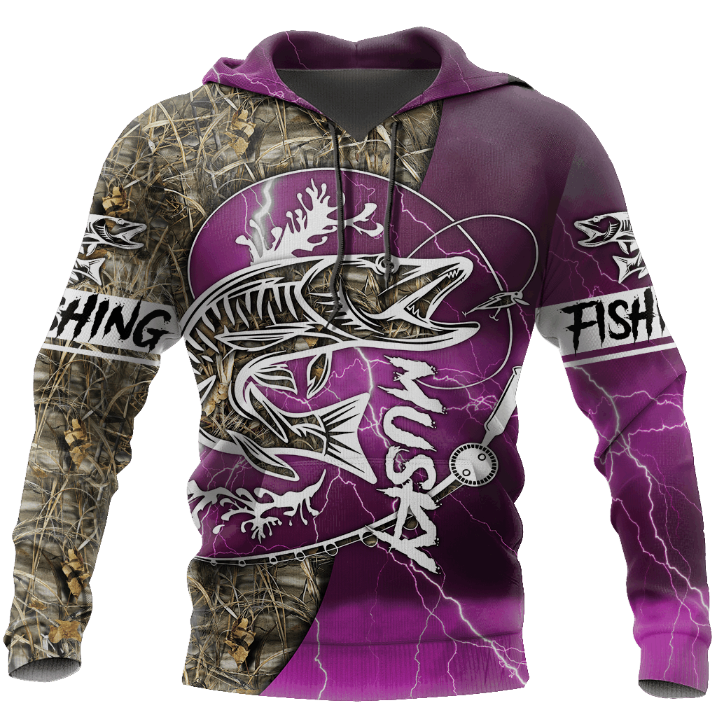 Collection Musky Fishing Hook Up Country Girl – 3D Hoodie