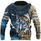 Cod Fishing Sport Camo Tattoo Graphic – 3D Hoodie