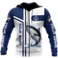Custom Name Tuna Fishing Team Catch And Release Graphic – 3D Hoodie
