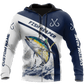 Custom Name Tuna Fishing Graphic – 3D Hoodie