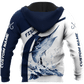 Custom Name Marlin Fishing Graphic – 3D Hoodie