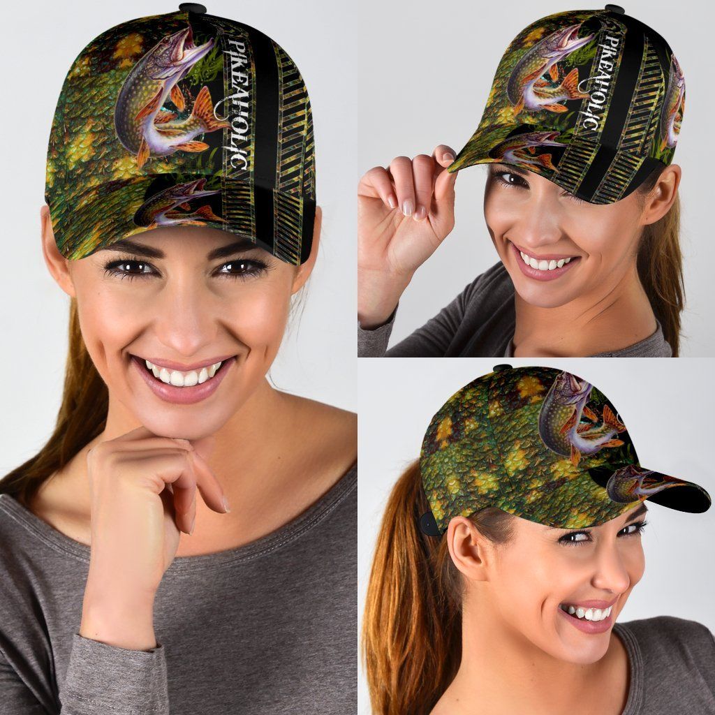 Northern Pike Fishing Hook 3D Design – Classic Cap