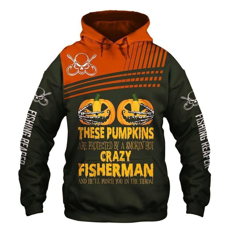 Fishing Pumpkins Halloween Graphic – 3D Hoodie