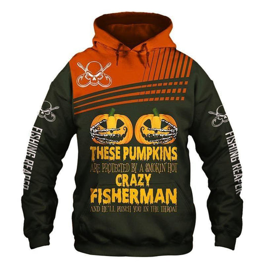 Fishing Pumpkins Halloween Graphic – 3D Hoodie