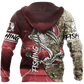 Bass Fishing Sport Red Edition Graphic – 3D Hoodie