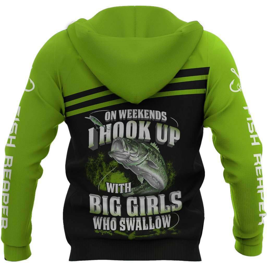 Fishing Green Bass Graphic – 3D Hoodie