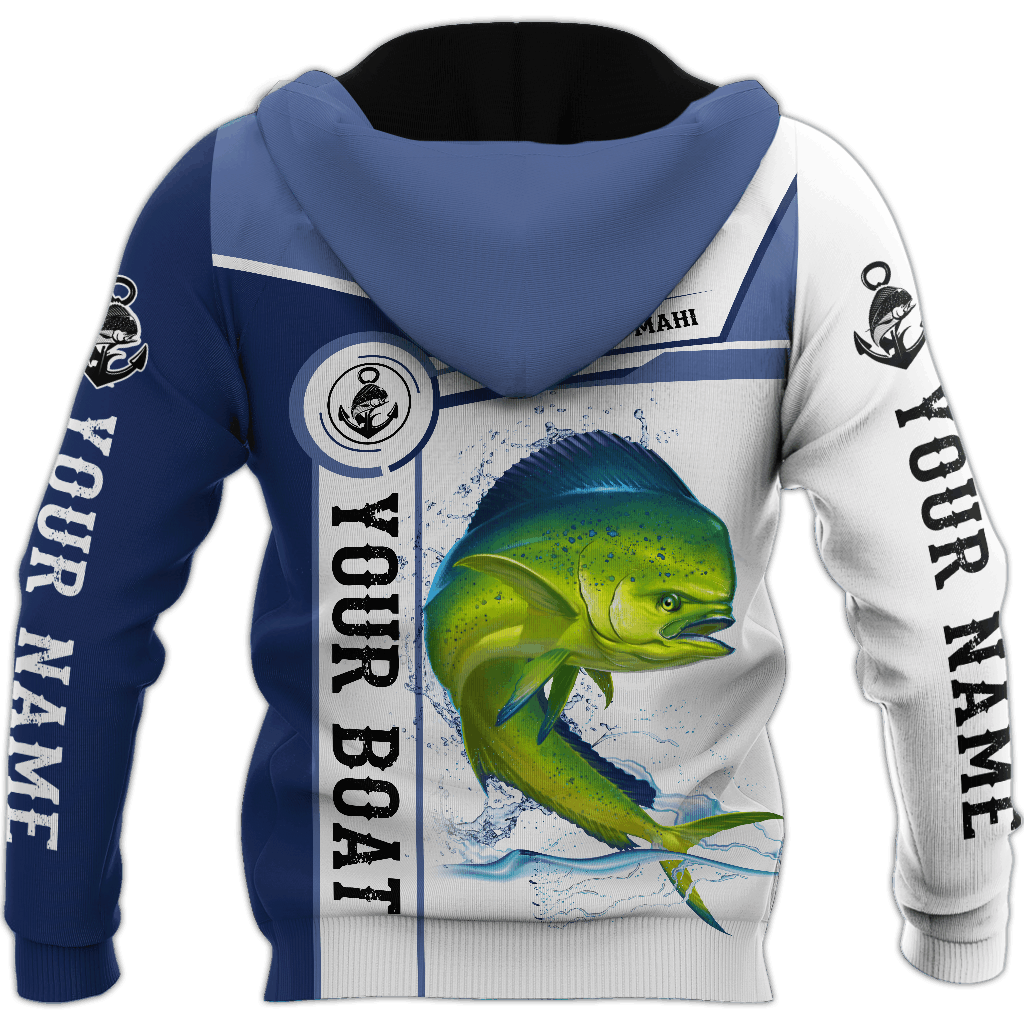 Custom Name Mahi Mahi Fishing Catch And Release Graphic – 3D Hoodie