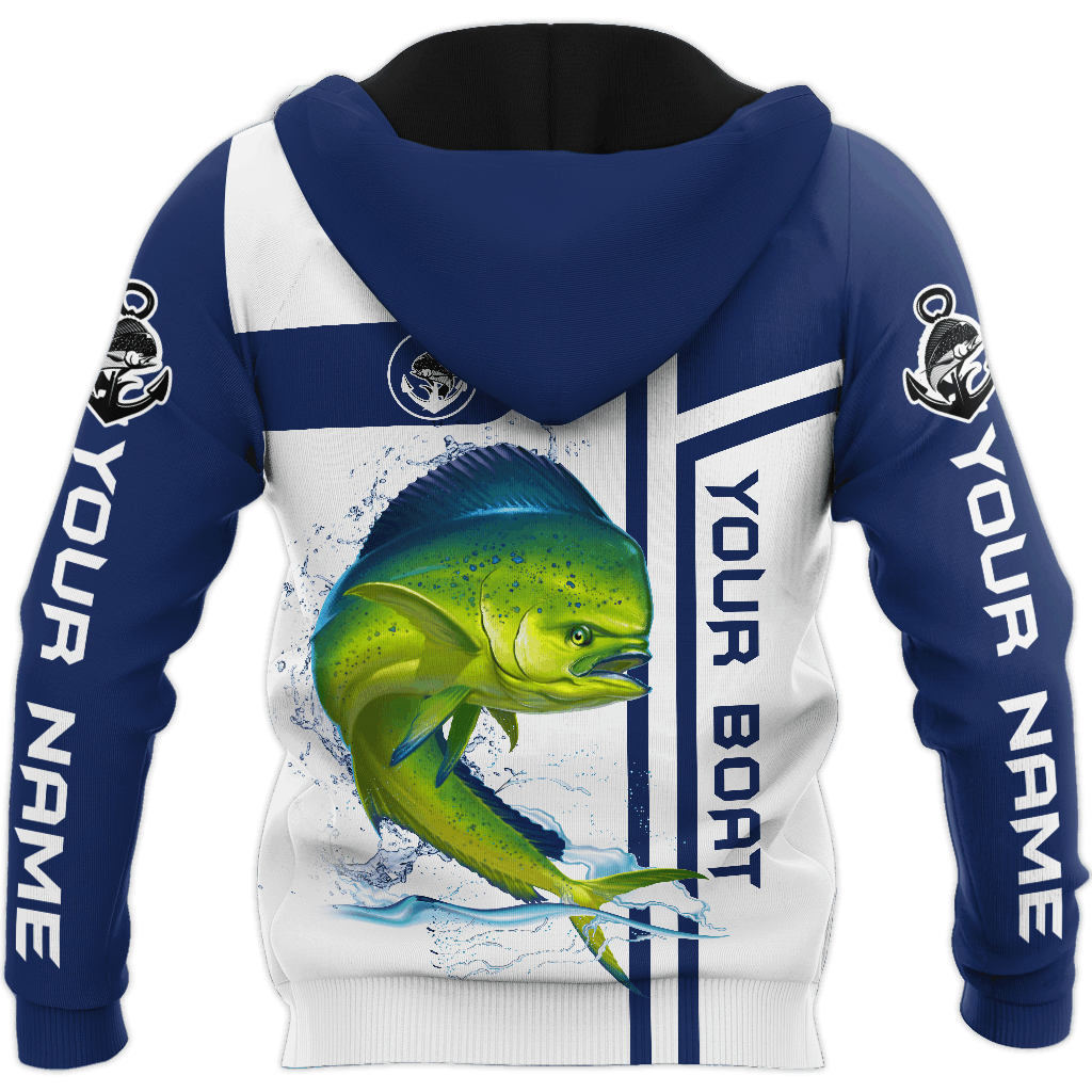 Custom Name Mahi Mahi Fishing Team Graphic – 3D Hoodie