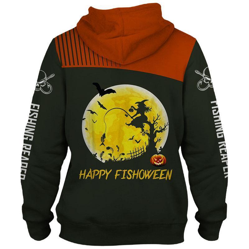 Fishing Pumpkins Halloween Graphic – 3D Hoodie