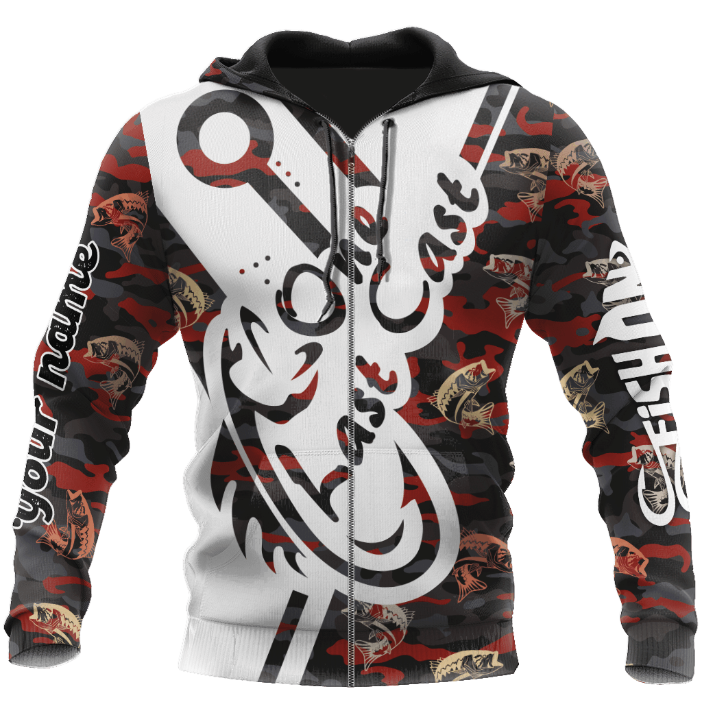 One Last Cast Custom Name Fishing Graphic – 3D Hoodie