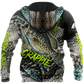 Custom Name Crappie Fishing On Skin Graphic – 3D Hoodie