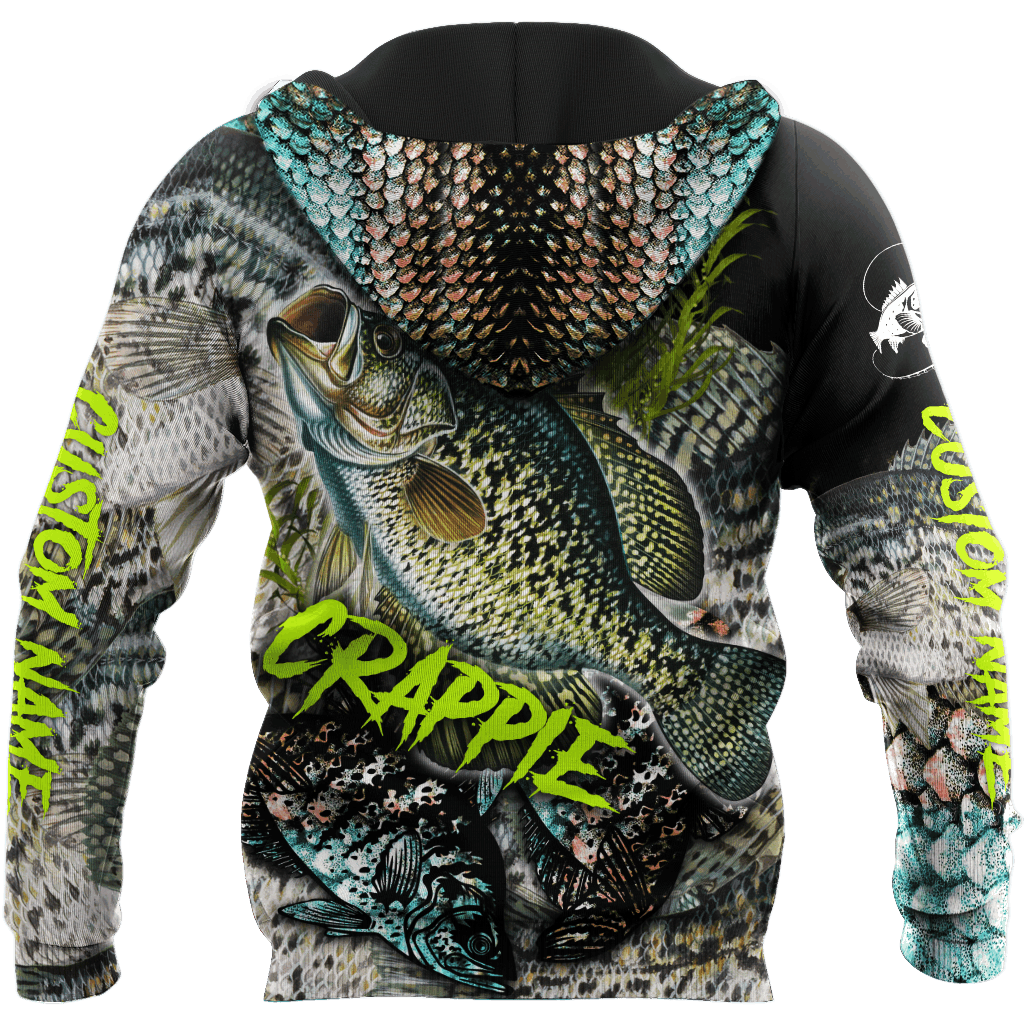 Custom Name Crappie Fishing On Skin Graphic – 3D Hoodie