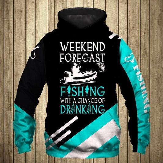 Fishing Forecast Graphic – 3D Hoodie