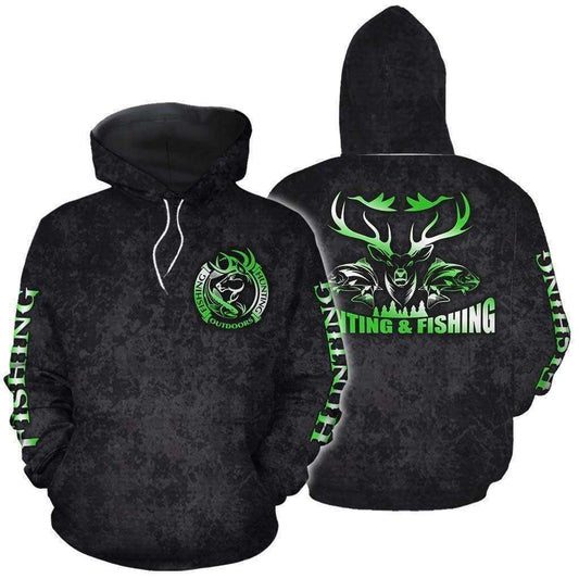 Fishing And Hunting Camo Graphic – 3D Hoodie