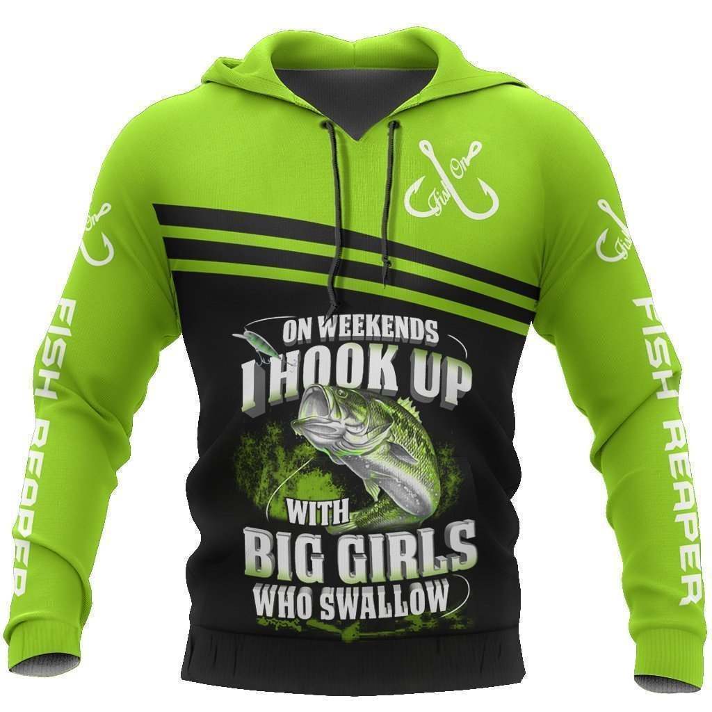 Fishing Green Bass Graphic – 3D Hoodie
