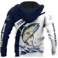 Custom Name Tuna Fishing Graphic – 3D Hoodie
