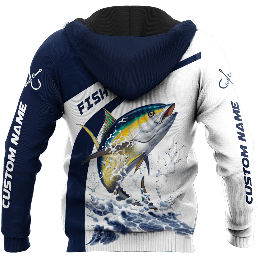 Custom Name Tuna Fishing Graphic – 3D Hoodie