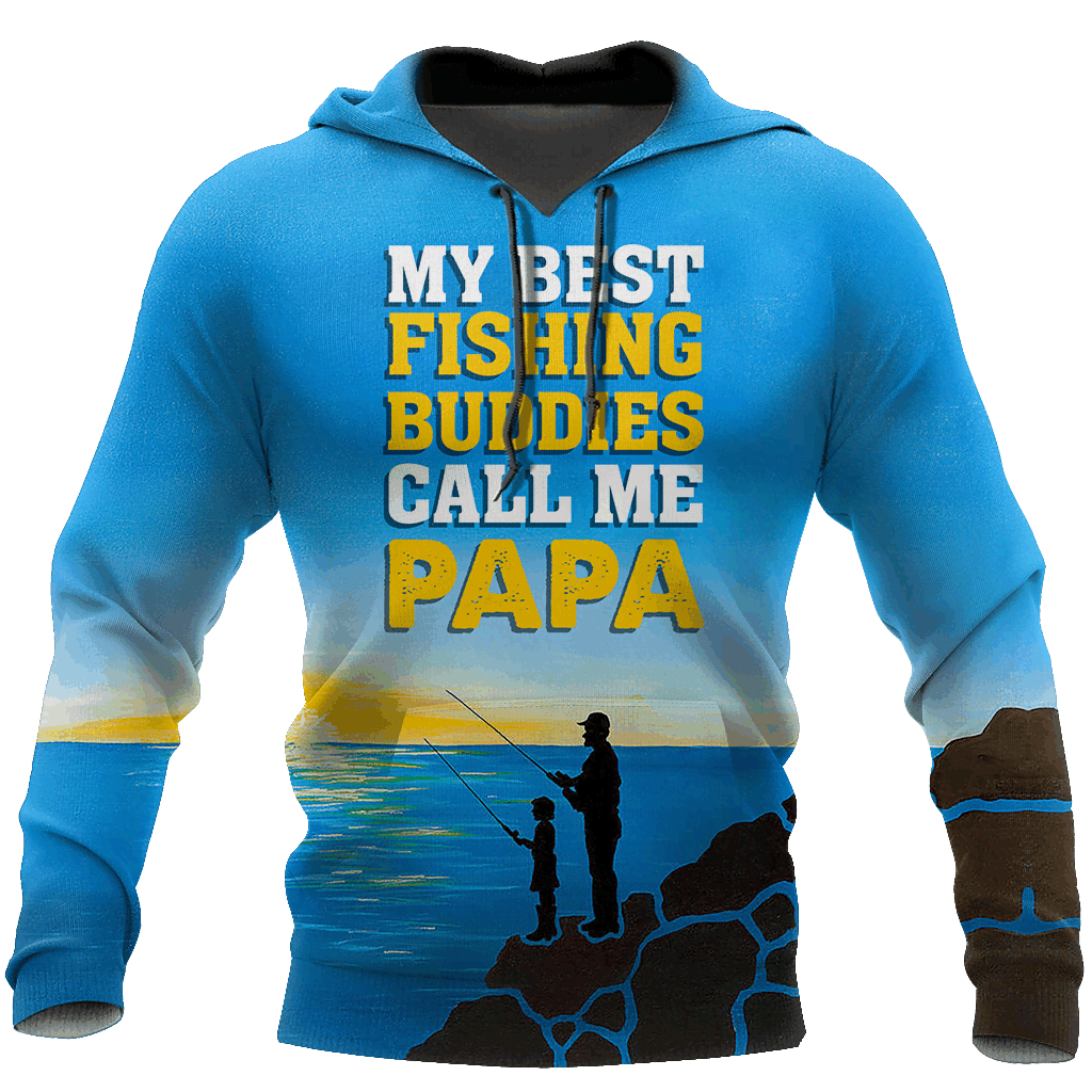 My Best Fishing Buddies Call Me Papa Graphic – 3D Hoodie