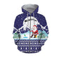Santa Fishing Christmas Theme Graphic – 3D Hoodie