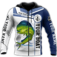 Custom Name Mahi Mahi Fishing Catch And Release Graphic – 3D Hoodie