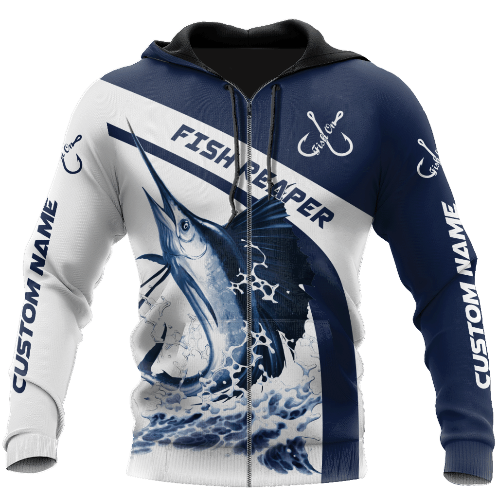 Custom Name Sailfish Fishing Graphic – 3D Hoodie
