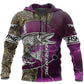 Northern Pike Fishing Pink Camo Graphic – 3D Hoodie