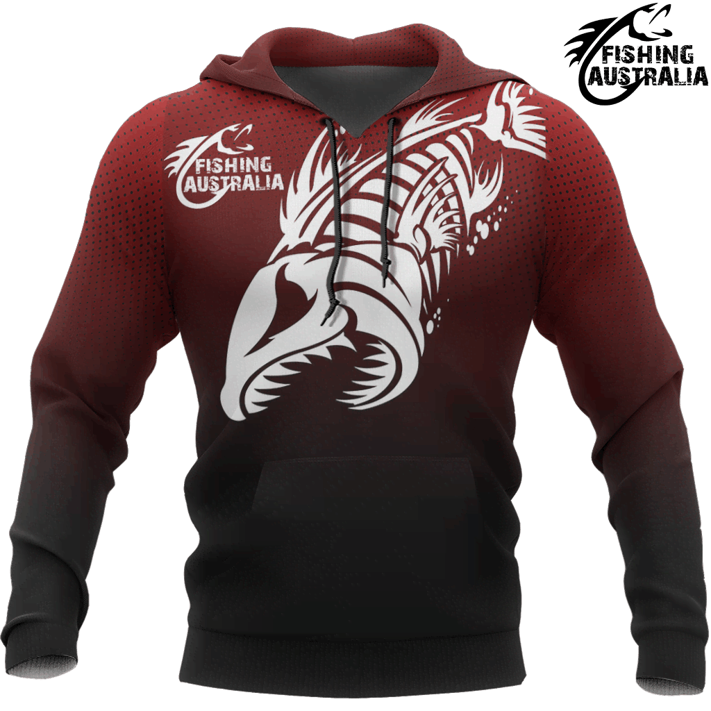 Fishing Australia Eat Sleep Fish Repeat Graphic – 3D Hoodie