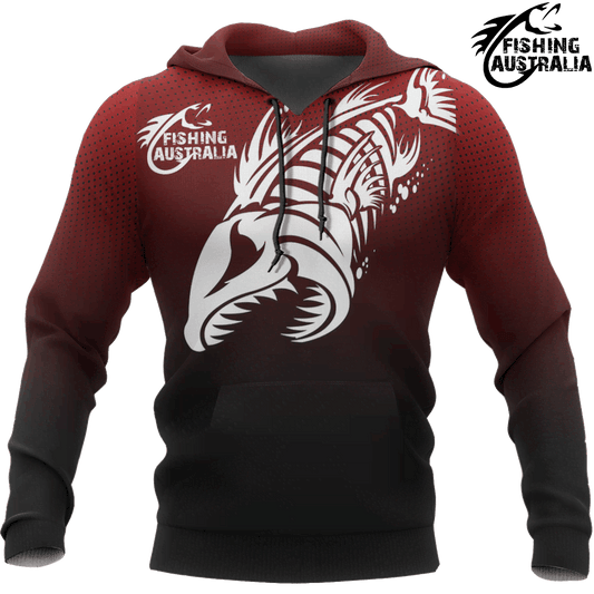 Fishing Australia Eat Sleep Fish Repeat Graphic – 3D Hoodie