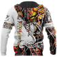 Bass Fishing Sport Orange Camo Tattoo Graphic – 3D Hoodie