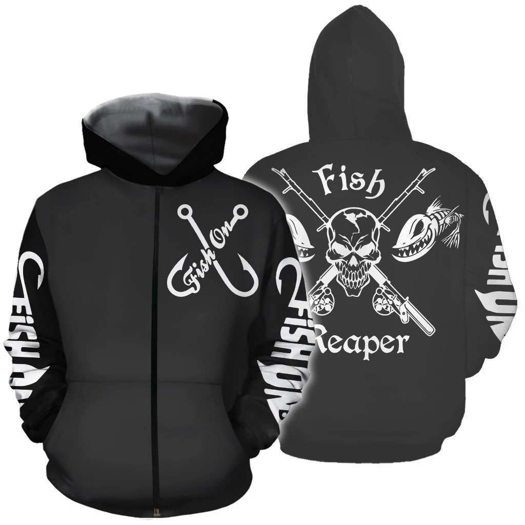Fishing Reaper All Over Print Graphic – 3D Hoodie