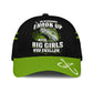 Green Bass Fishing Hook 3D Design – Classic Cap