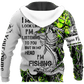 In My Head Im Fishing Bass Tattoo Graphic – 3D Hoodie