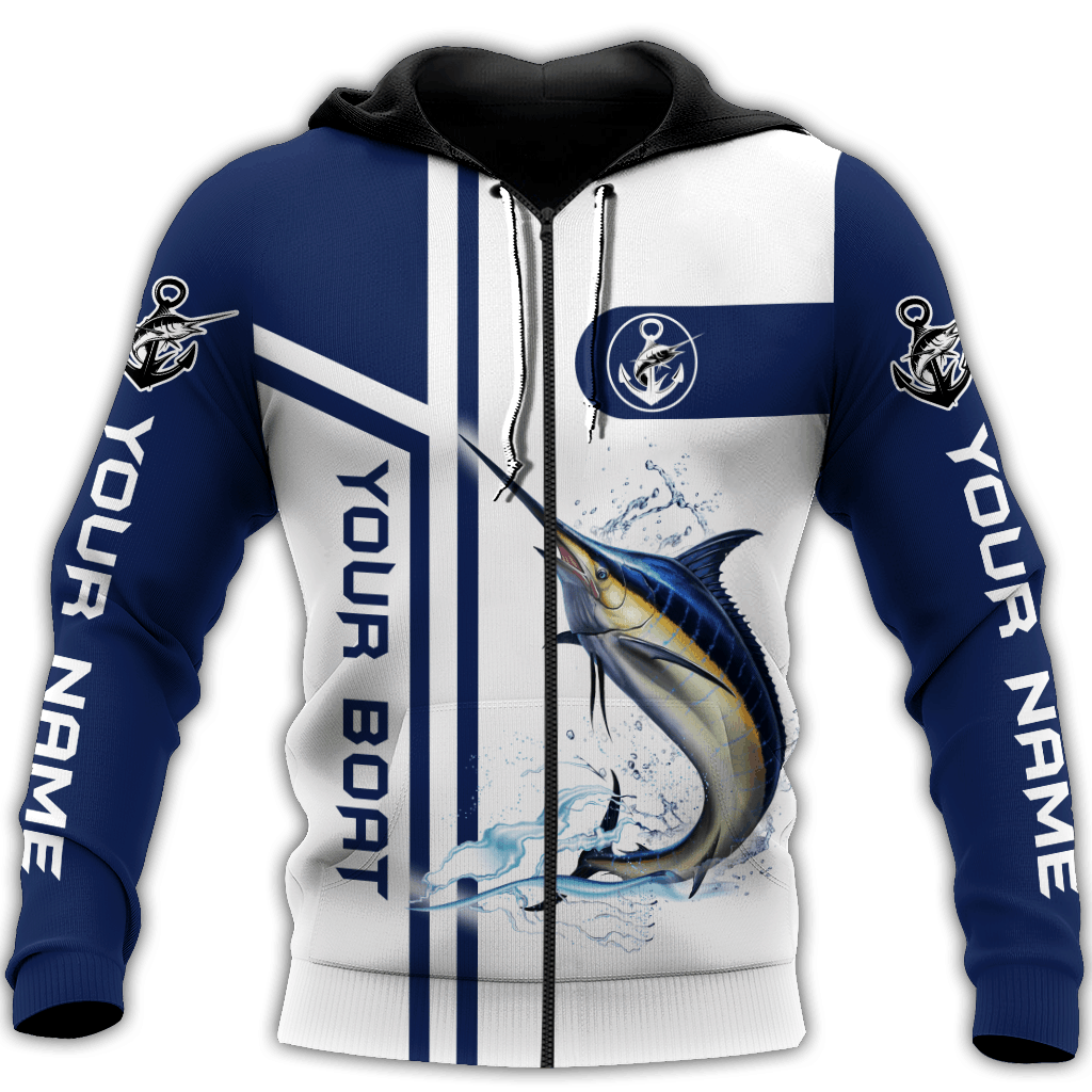 Custom Name Marlin Catch And Release Graphic – 3D Hoodie