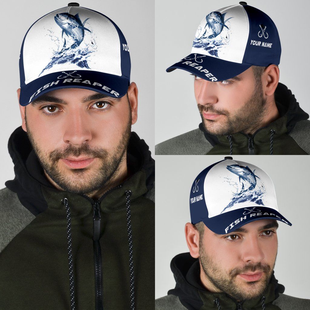 Custom Name Tuna Fishing Hook 3D Design – Classic Cap