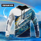 Custom Name Marlin Fishing Camo Graphic – 3D Hoodie