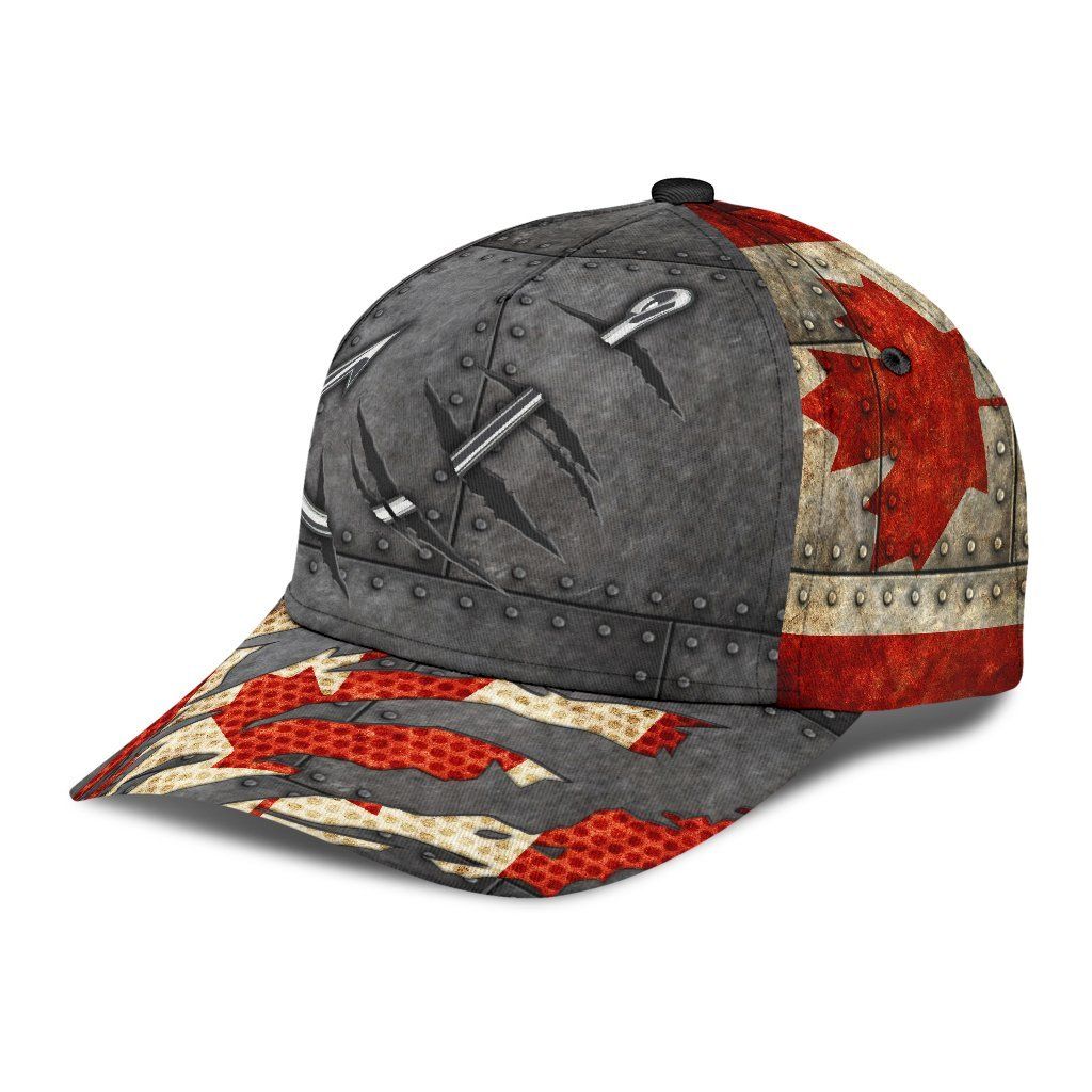 Canada Fishing Hook 3D Design – Classic Cap