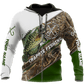 Custom Name Crappie Fishing Camo Graphic – 3D Hoodie