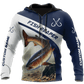 Custom Name Trout And Salmon Fishing Graphic – 3D Hoodie