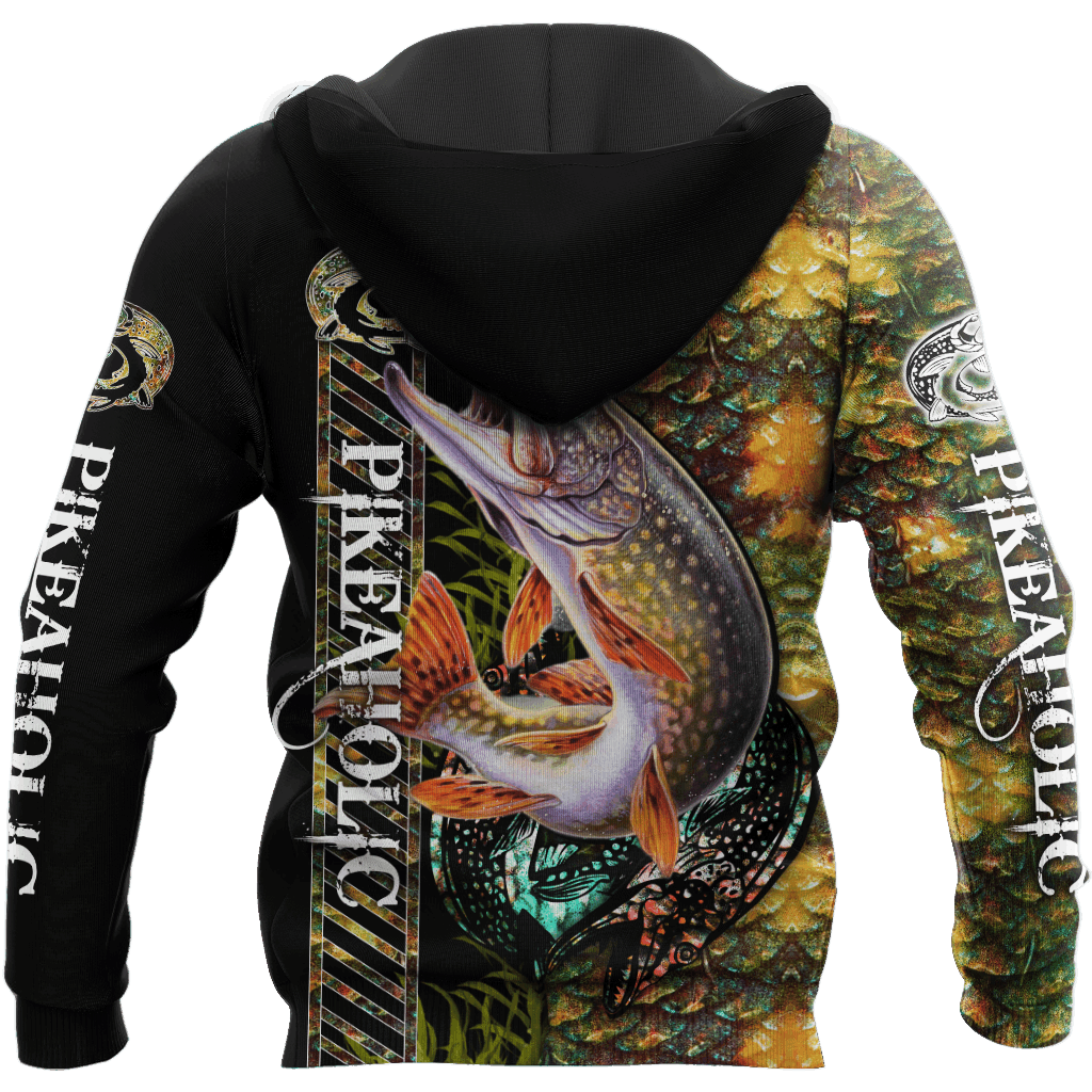 Collection Fishaholic Northern Pike Camo – 3D Hoodie