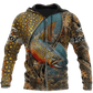 Trout And Salmon Fishing Underwater Camo Graphic – 3D Hoodie