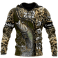 Custom Name Bass Fishing Water Camo Graphic – 3D Hoodie